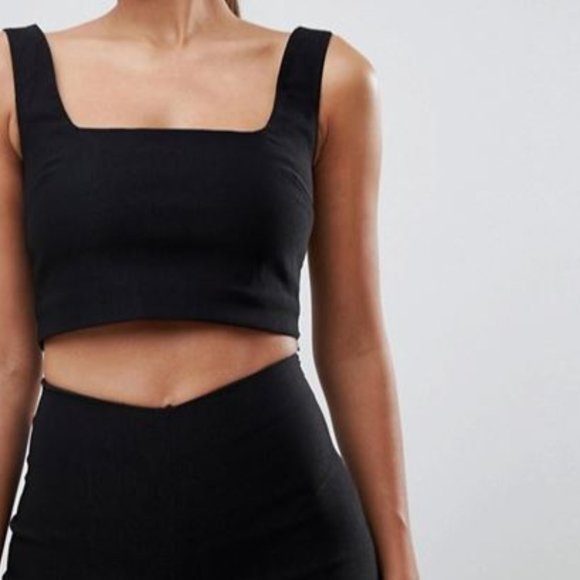 ASOS Tops - ASOS • Vesper Square Neck Crop Top